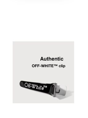 Off-White Black Logo Hair Clip Authentic ⭐️⭐️⭐️⭐️